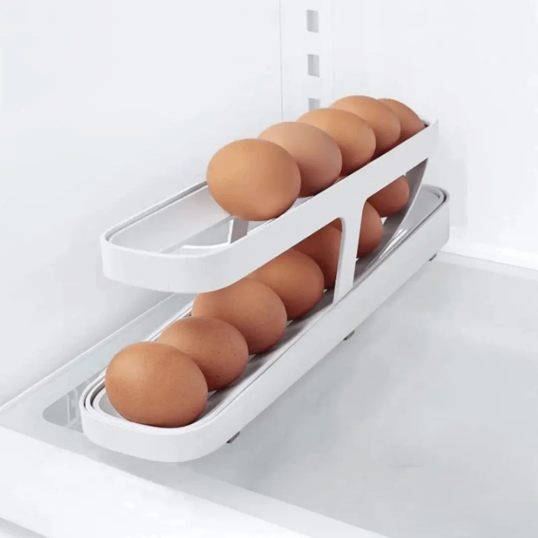 Organize eggs in a fridge