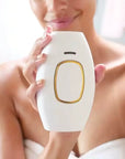 woman holding White IPL Laser Hair Remover