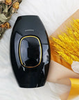 Black IPL Laser Hair Remover yellow gift background