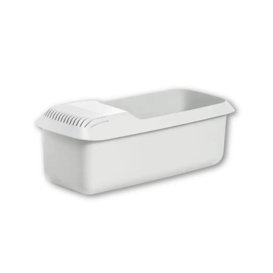 Microwave pasta heater side view