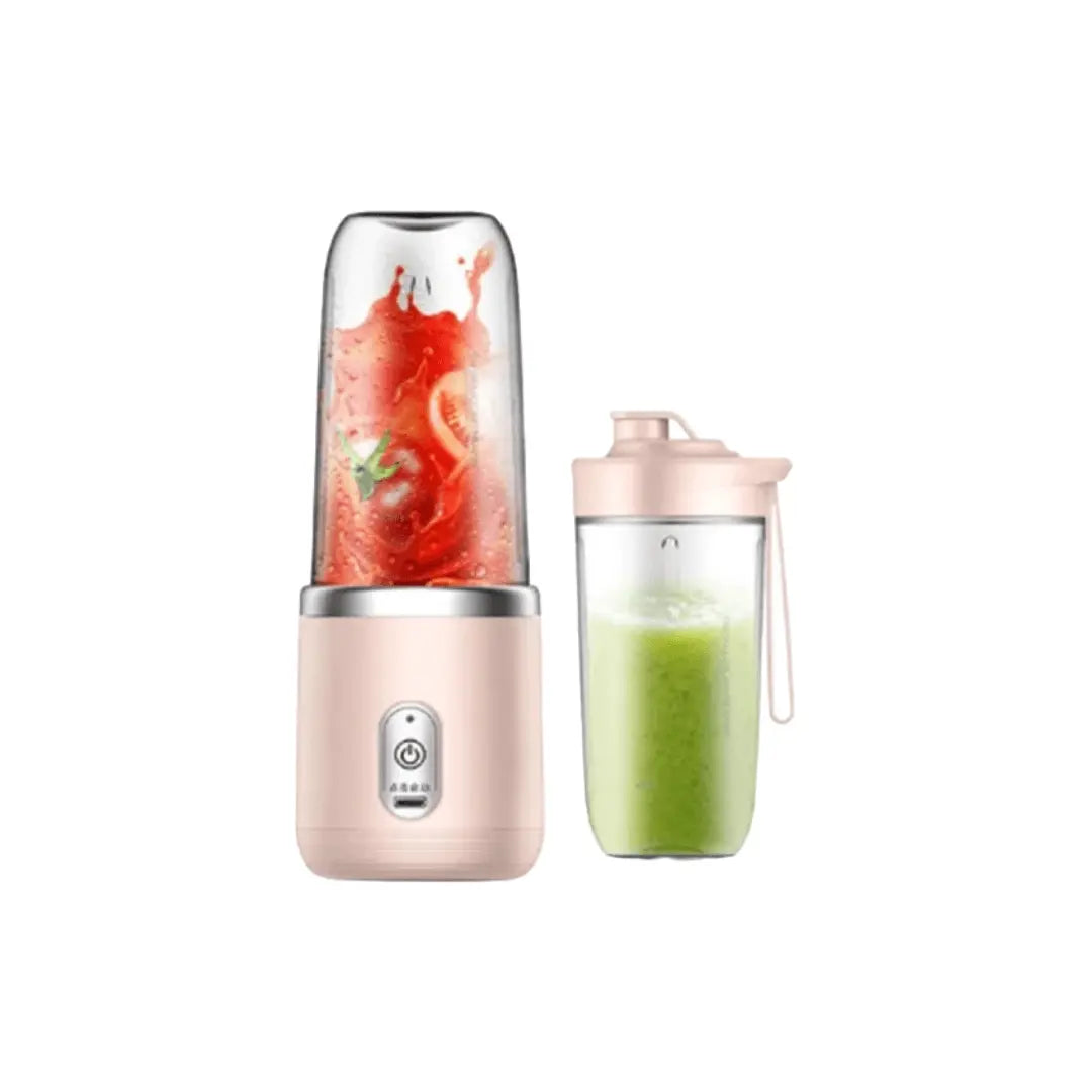 Portable mini blender pink color with additional cup