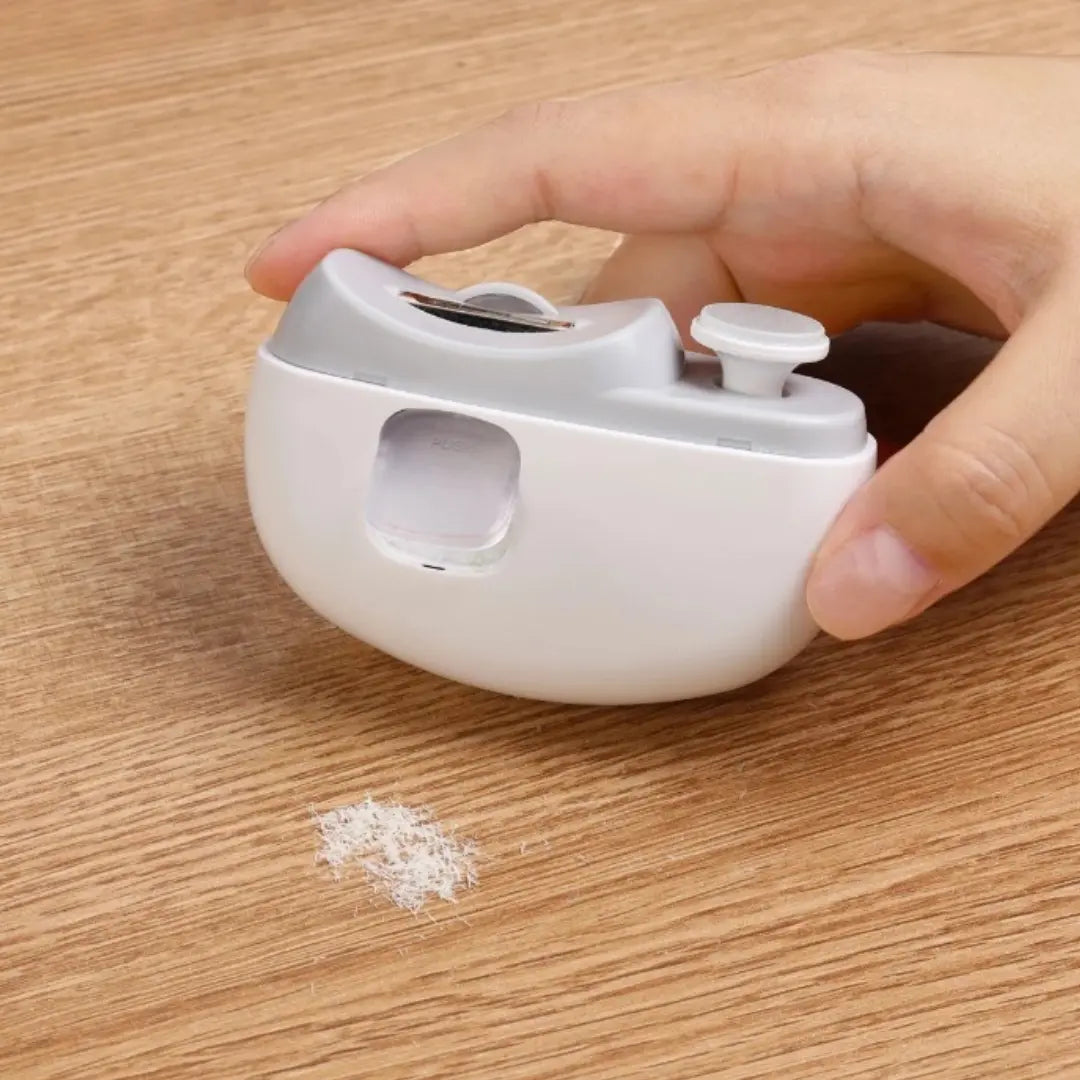 Nail clipper product after use white color