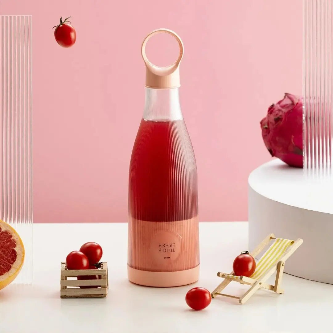 Veg juice using Portable Burgundy Blender