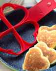 Pancake hearts shape