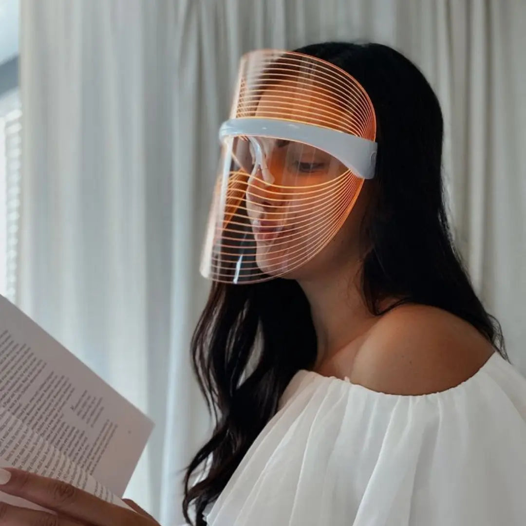 Woman reading a book Derma Therapy Mask